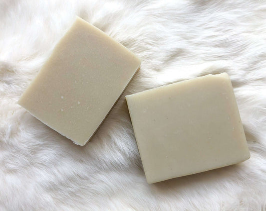 Shave and Shower Bar with citrus and geranium scent, ideal for shaving, hands, and body.