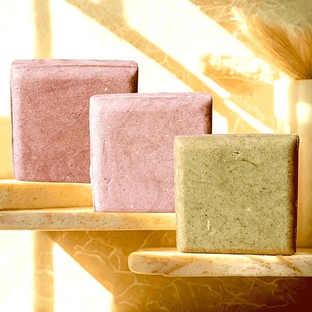 Natural shampoo bars made in Canada with plant-based ingredients for gentle, effective hair cleansing