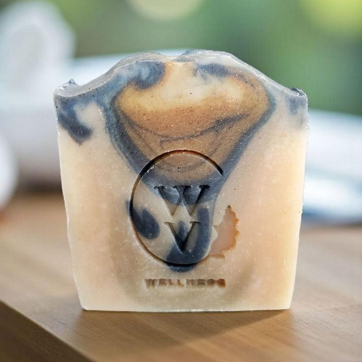 London Fog Soap infused with Earl Gray tea and citrus notes, a luxurious natural bar for smooth, refreshed skin.